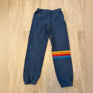 Aviator Nation Five Stripe Blue Joggers Kids 12